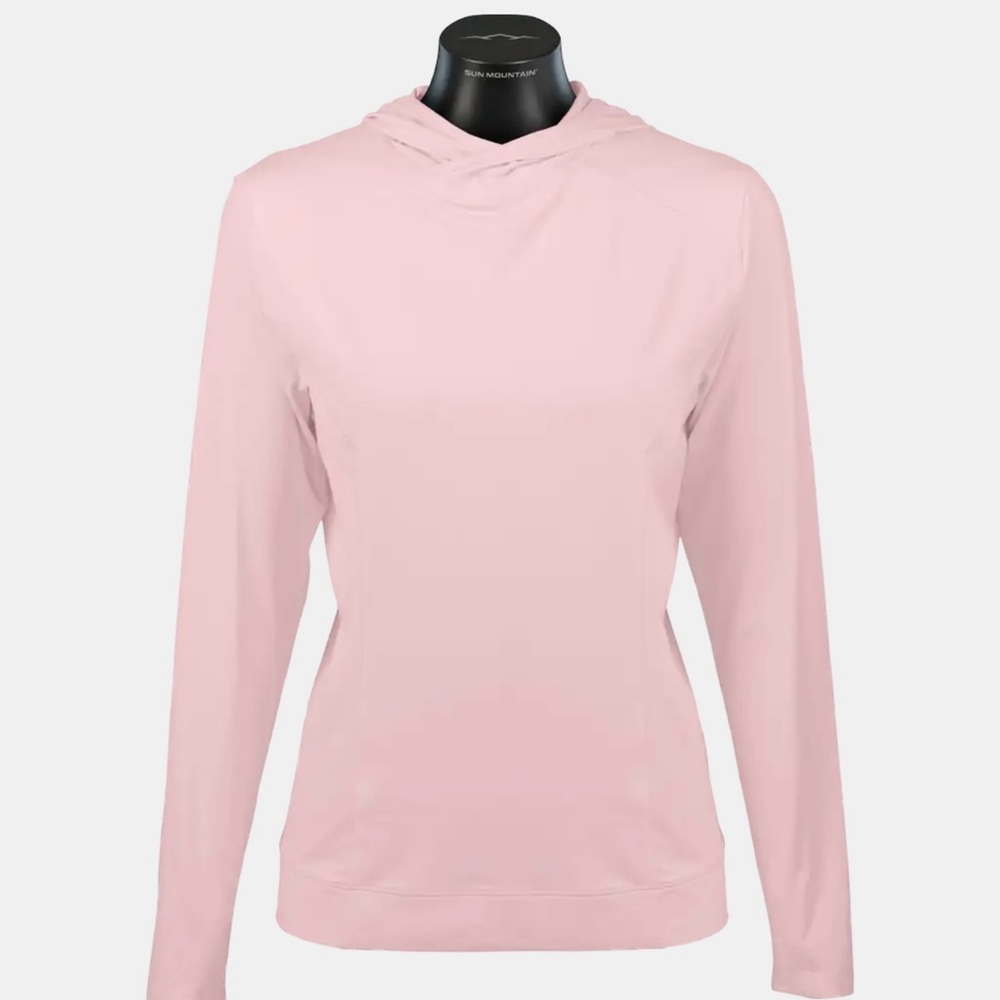NWT Women's Sun Mountain Amber Hoodie in light pink size medium